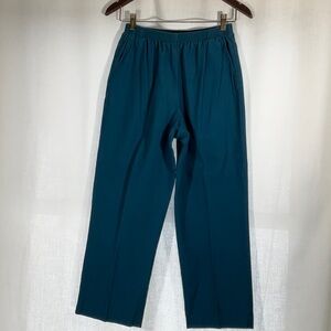 Vintage Teal Women's Pull On Pants Alfred Dunner-Size 8
